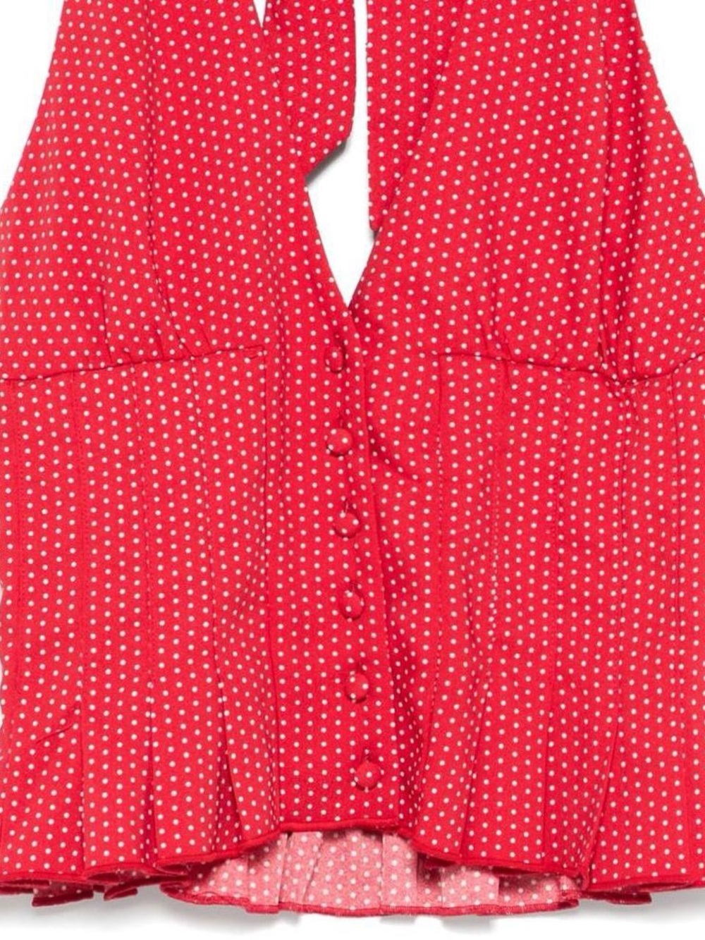 Frankie’s Bikinis Red Polka Dot Halter- size xl - Picture 5 of 5
